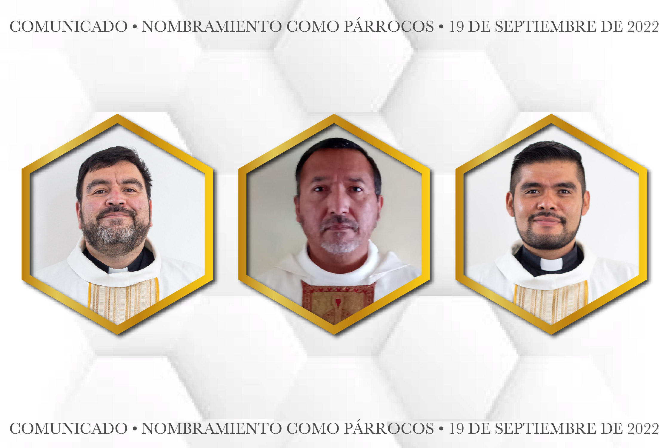 Comunicado Nombramiento como Párrocos