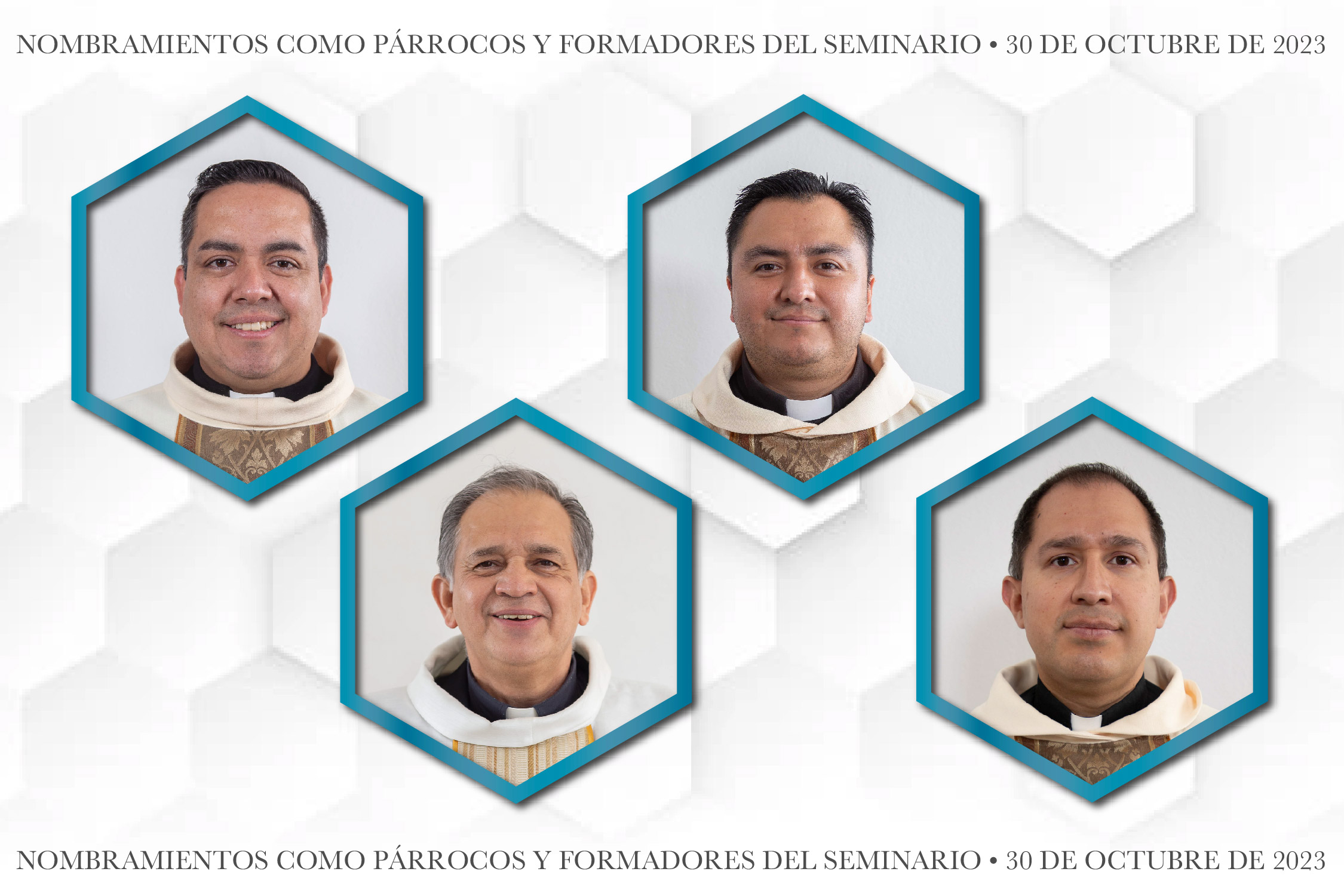 Comunicado Nombramientos como Párrocos y Formadores del Seminario 