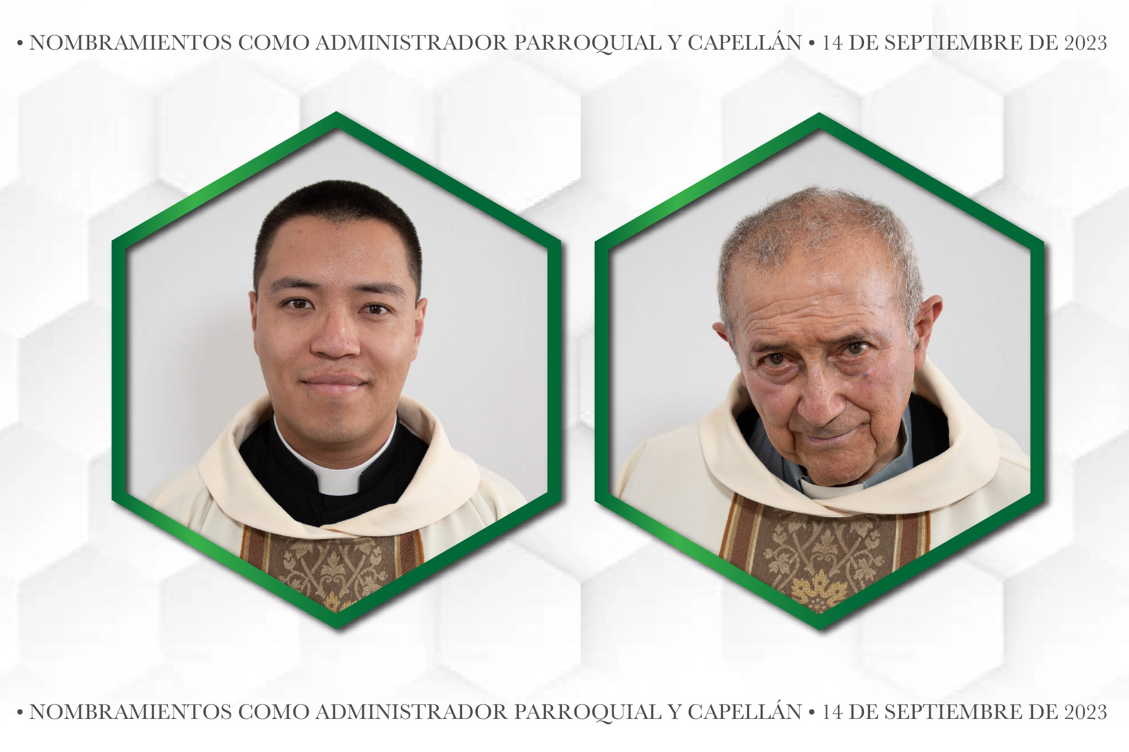 Comunicado Nombramientos como Administrador Parroquial y Capellán