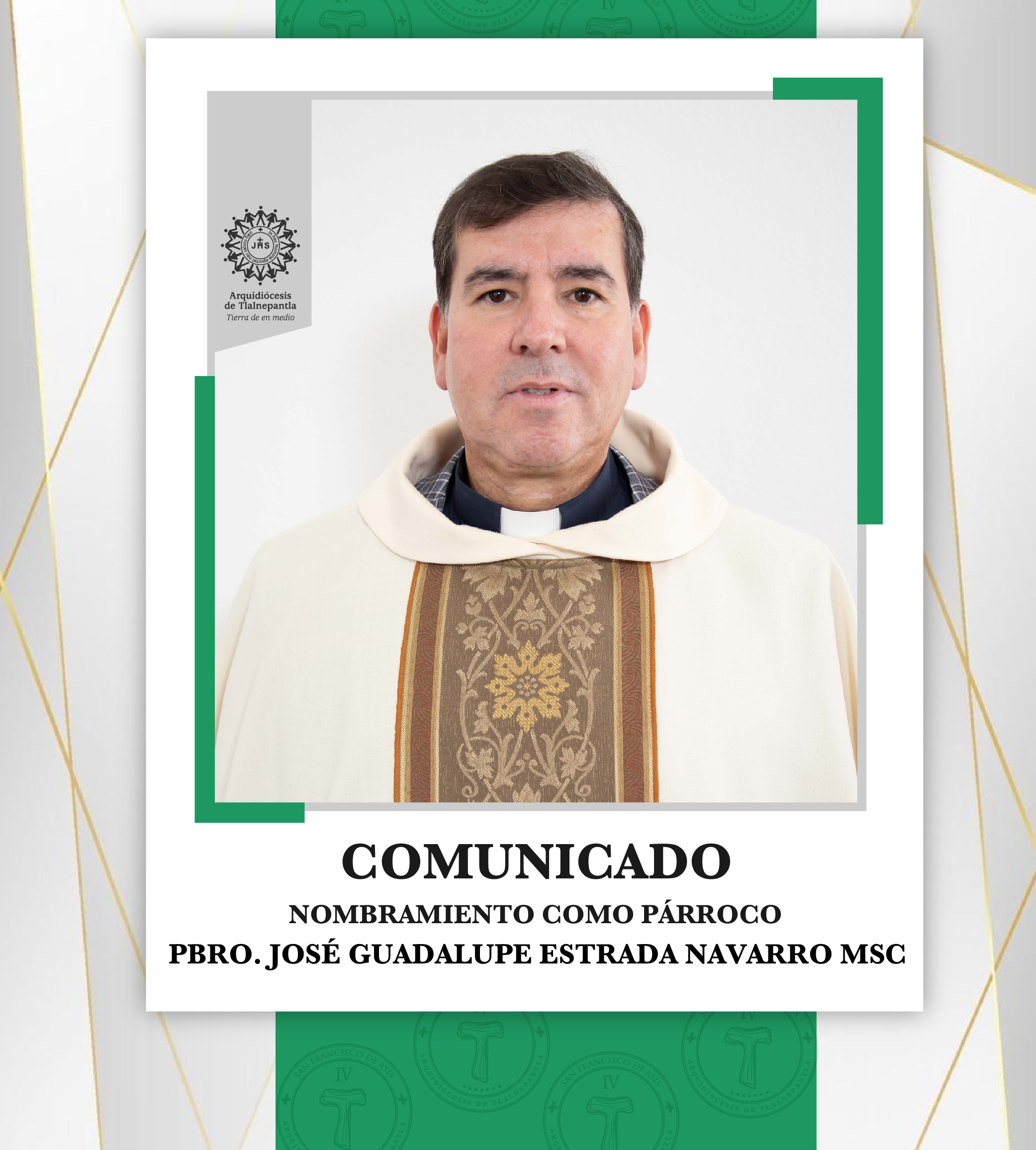 Comunicado Nombramiento como Párroco