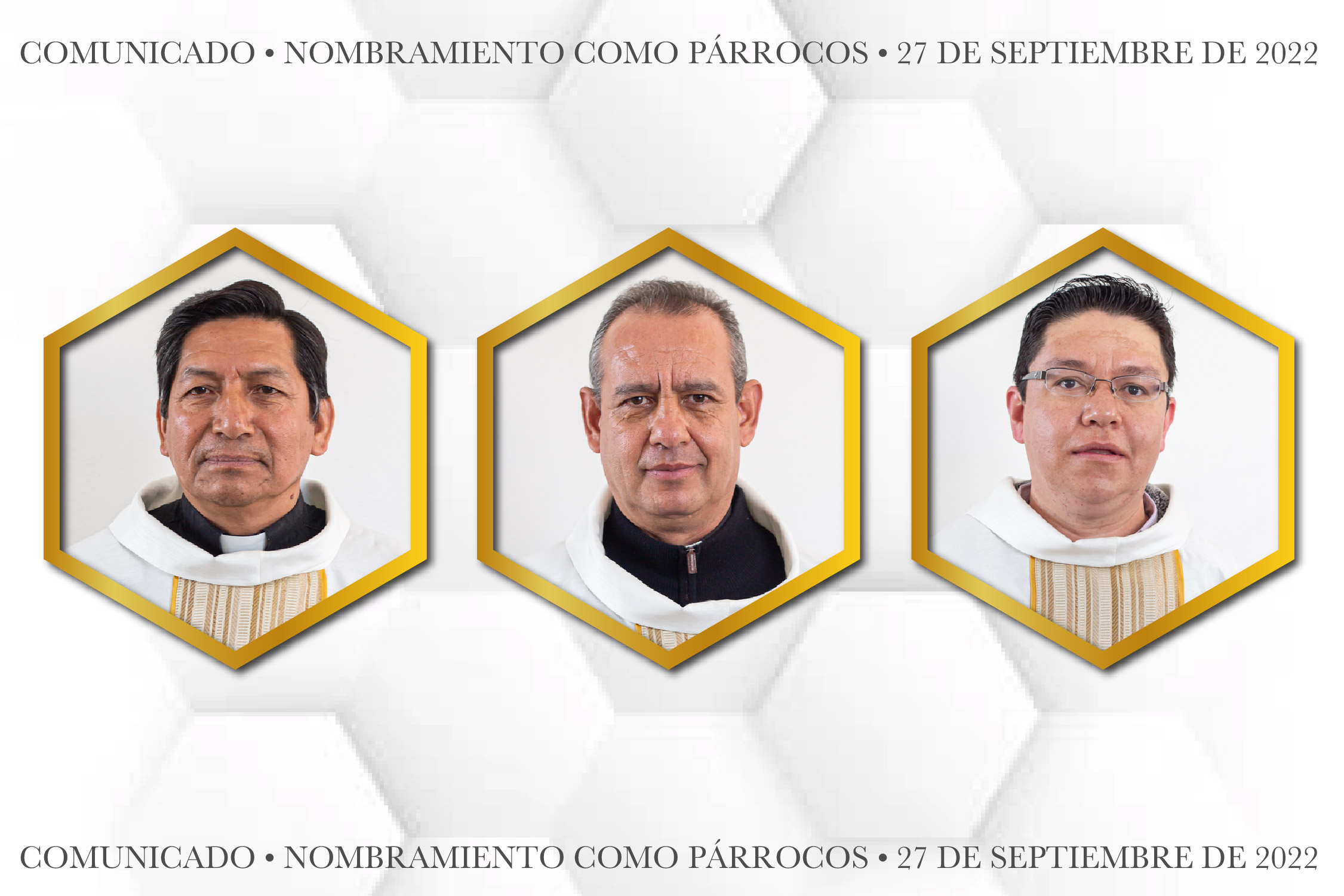 Comunicado  Nombramiento como Párrocos