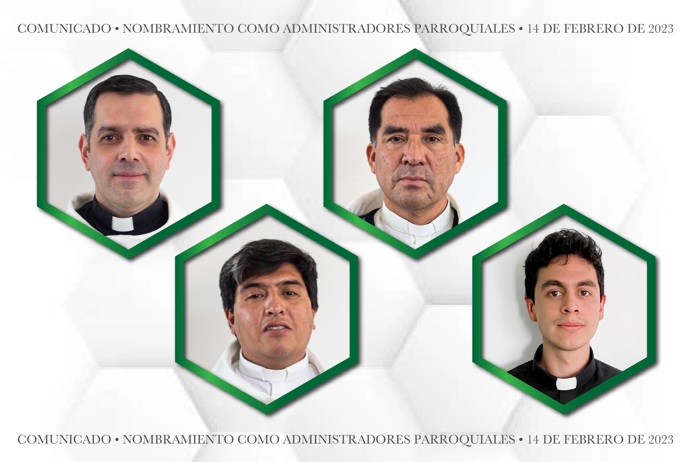 Comunicado  Nombramiento como administradores parroquiales