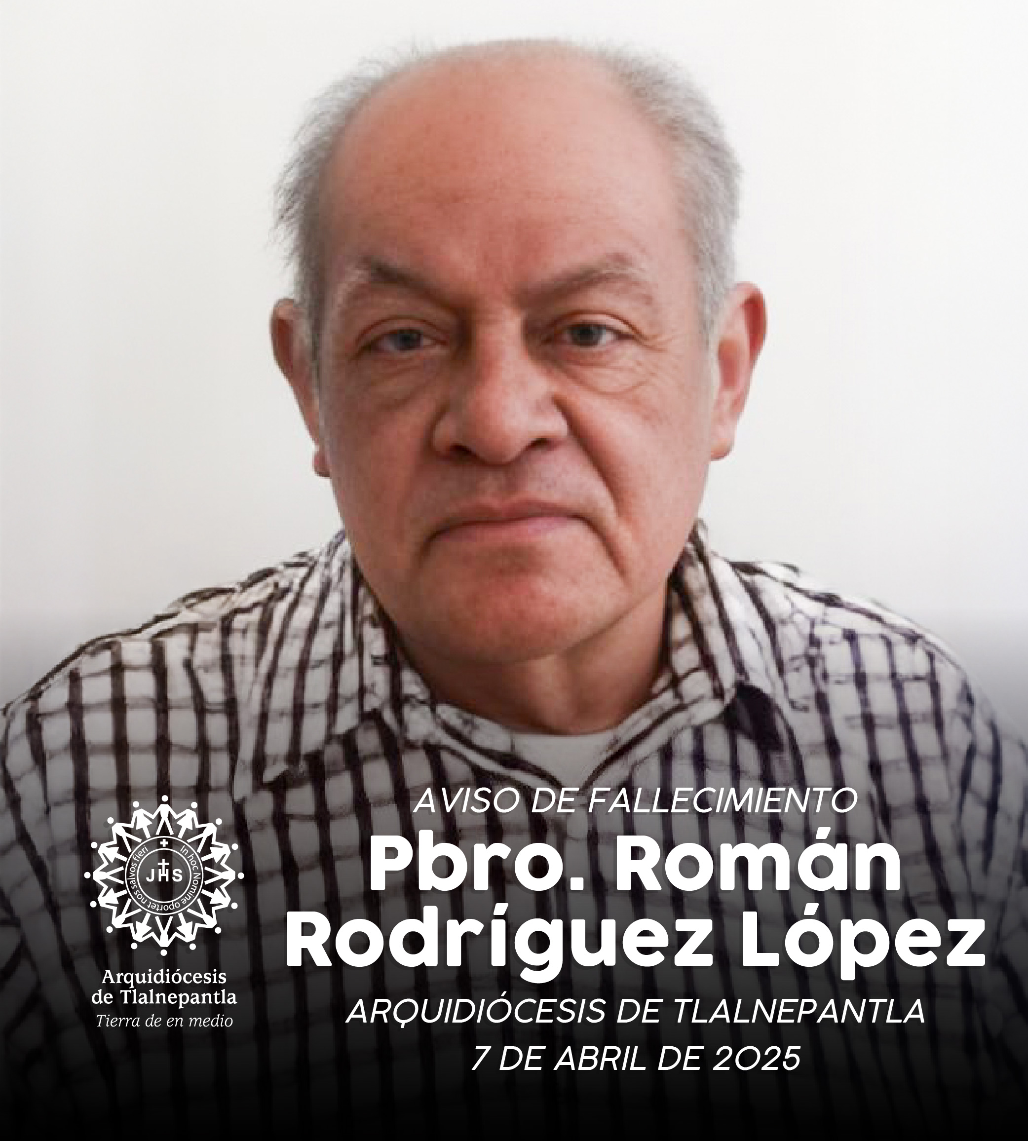 Aviso de Fallecimiento  Pbro. Román Rodríguez López
