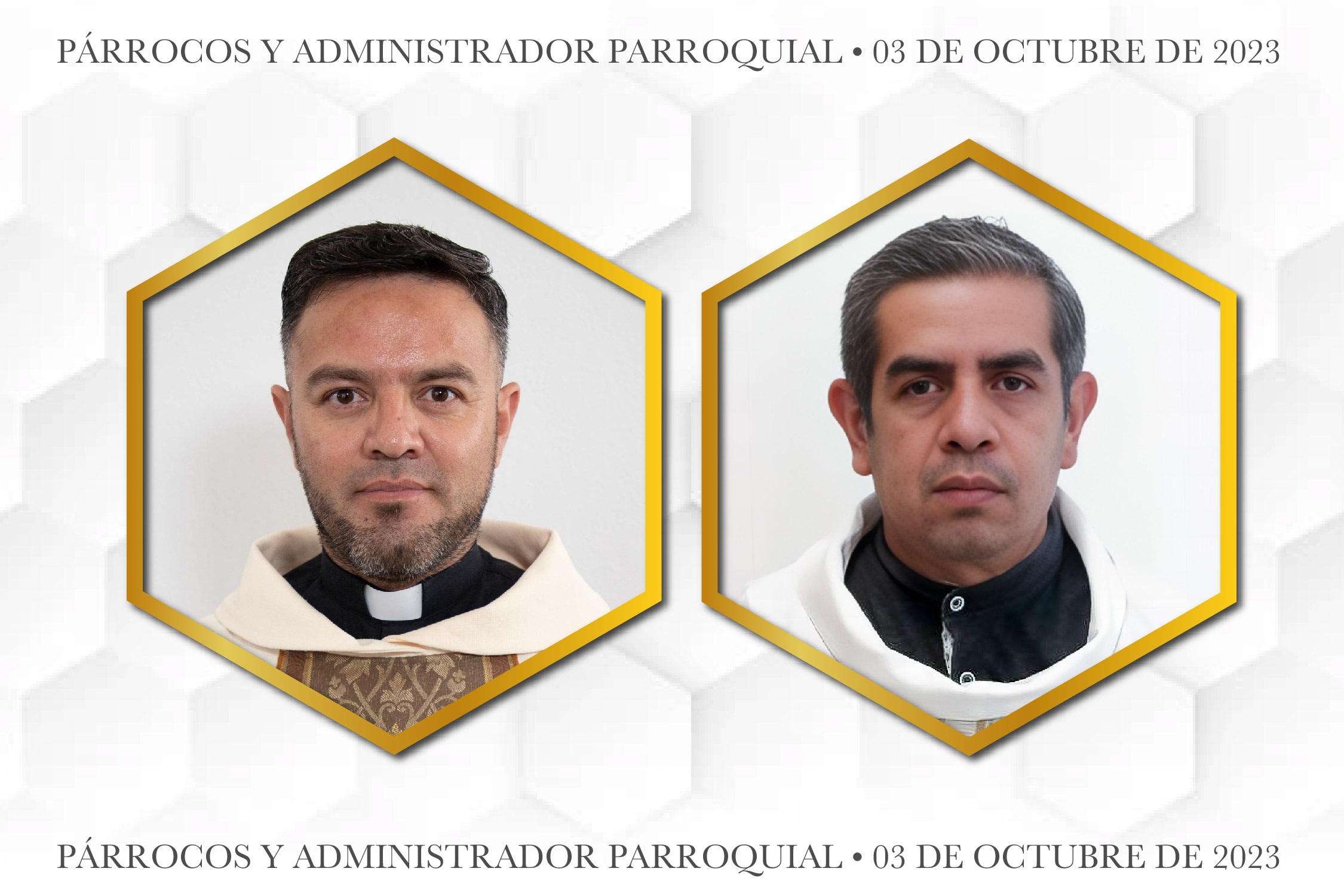 Comunicado  Nombramientos como Párrocos y Administrador Parroquial