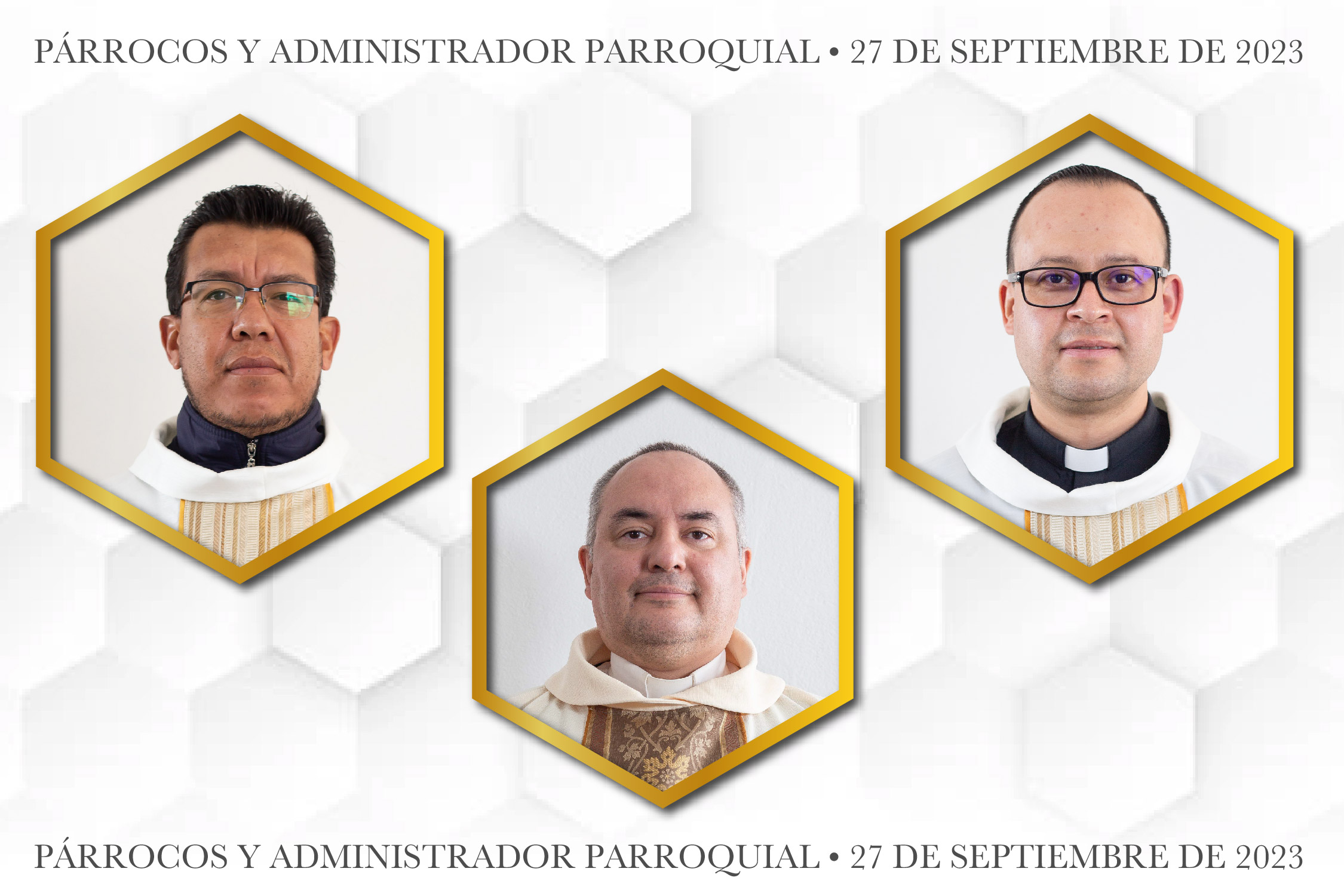 Comunicado  Nombramientos como Párrocos y Administrador Parroquial