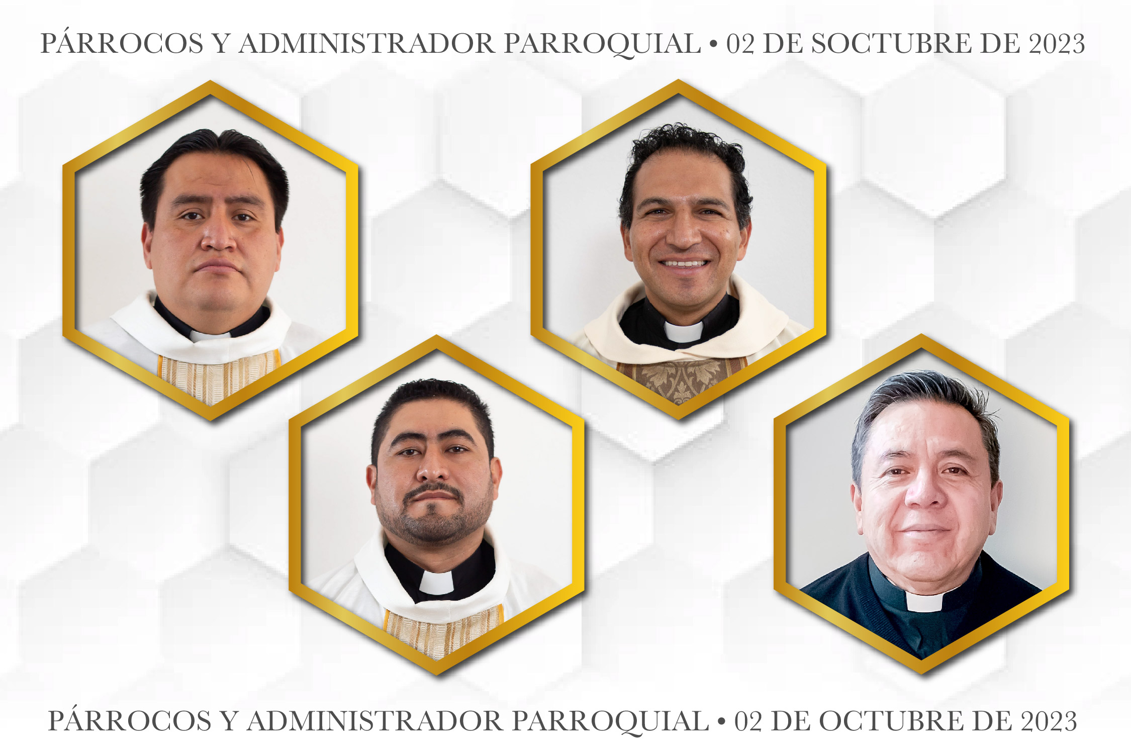 Comunicado  Nombramientos como Párrocos y Administrador Parroquial