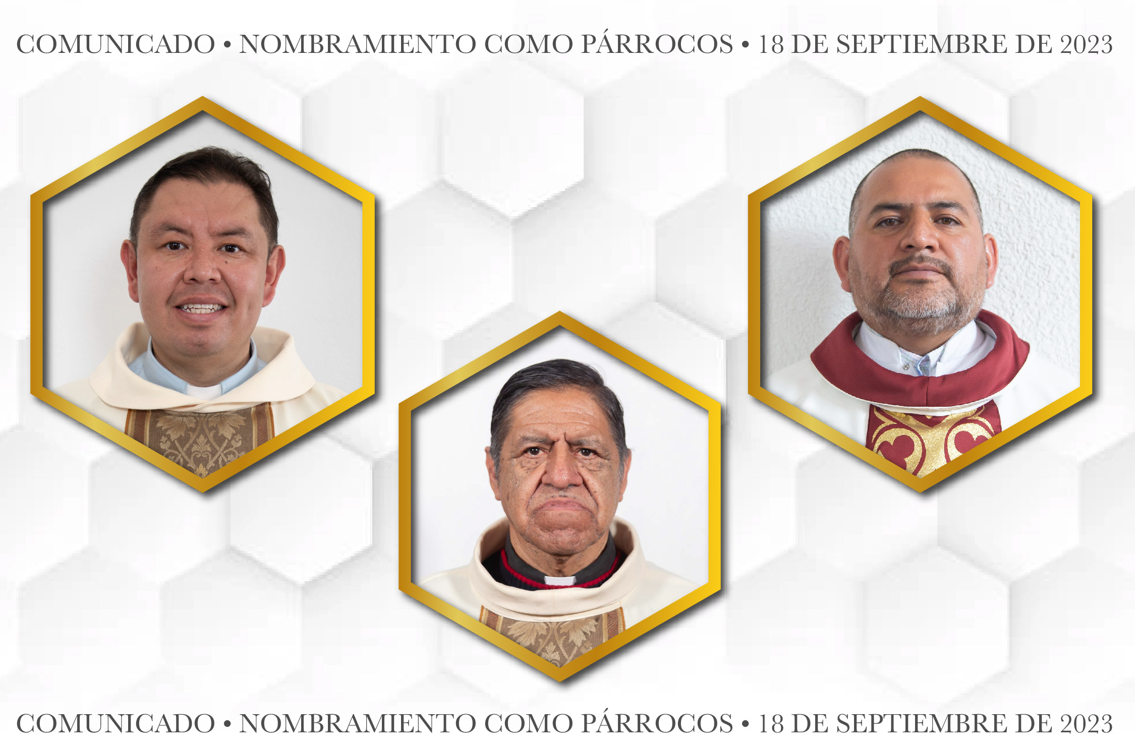 Comunicado  Nombramientos como Párrocos