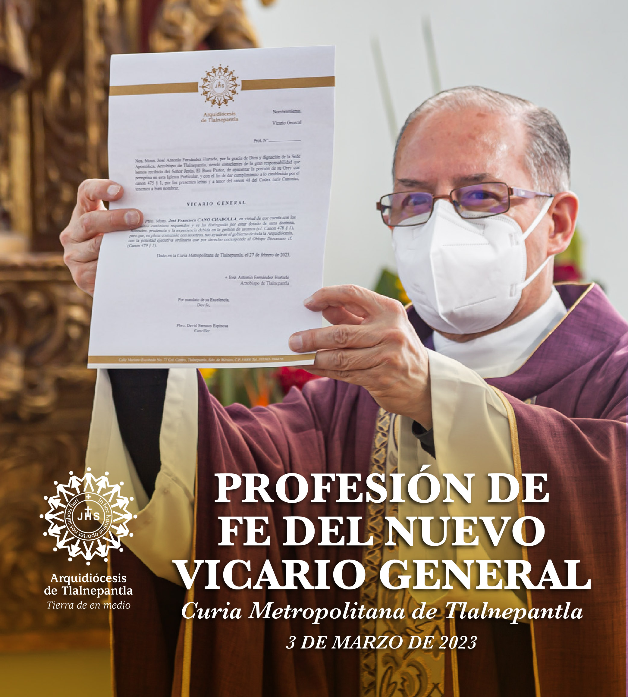 PROFESIÓN DE FE DEL NUEVO VICARIO GENERAL